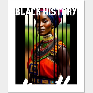 Black history month cute graphic design artwork Posters and Art